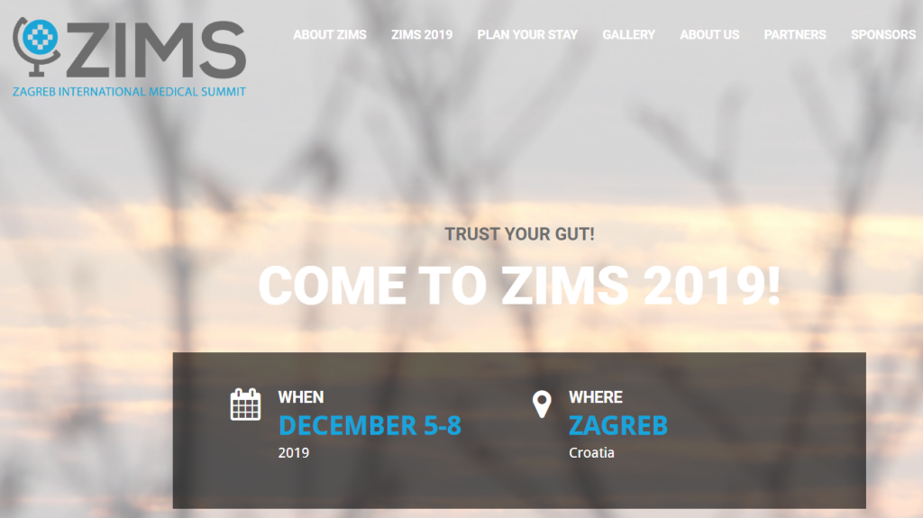 ZIMS 2019 - Zagreb International Medical Summit od 6. do 8. prosinca 2019.